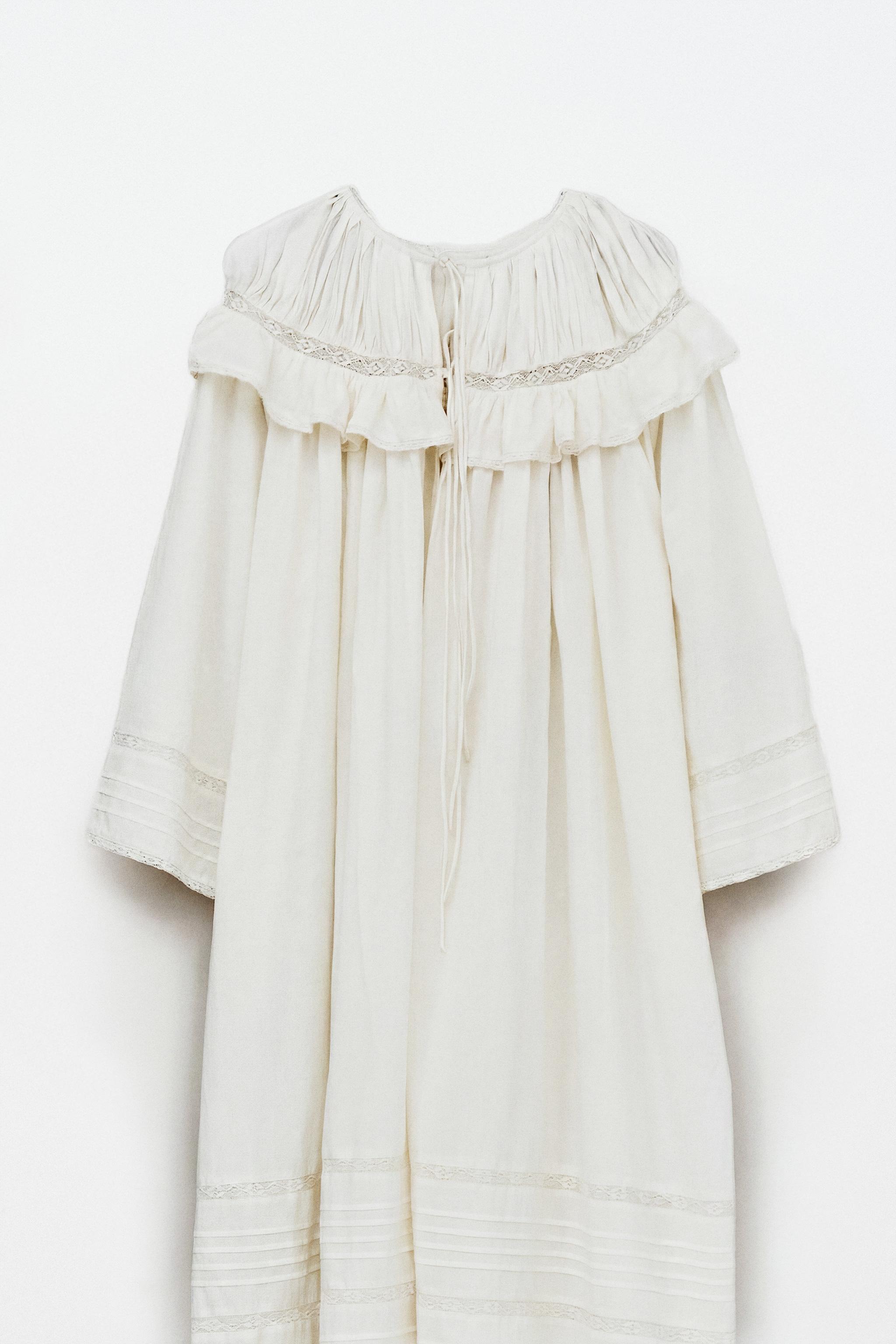 COTTON LACE ROBE